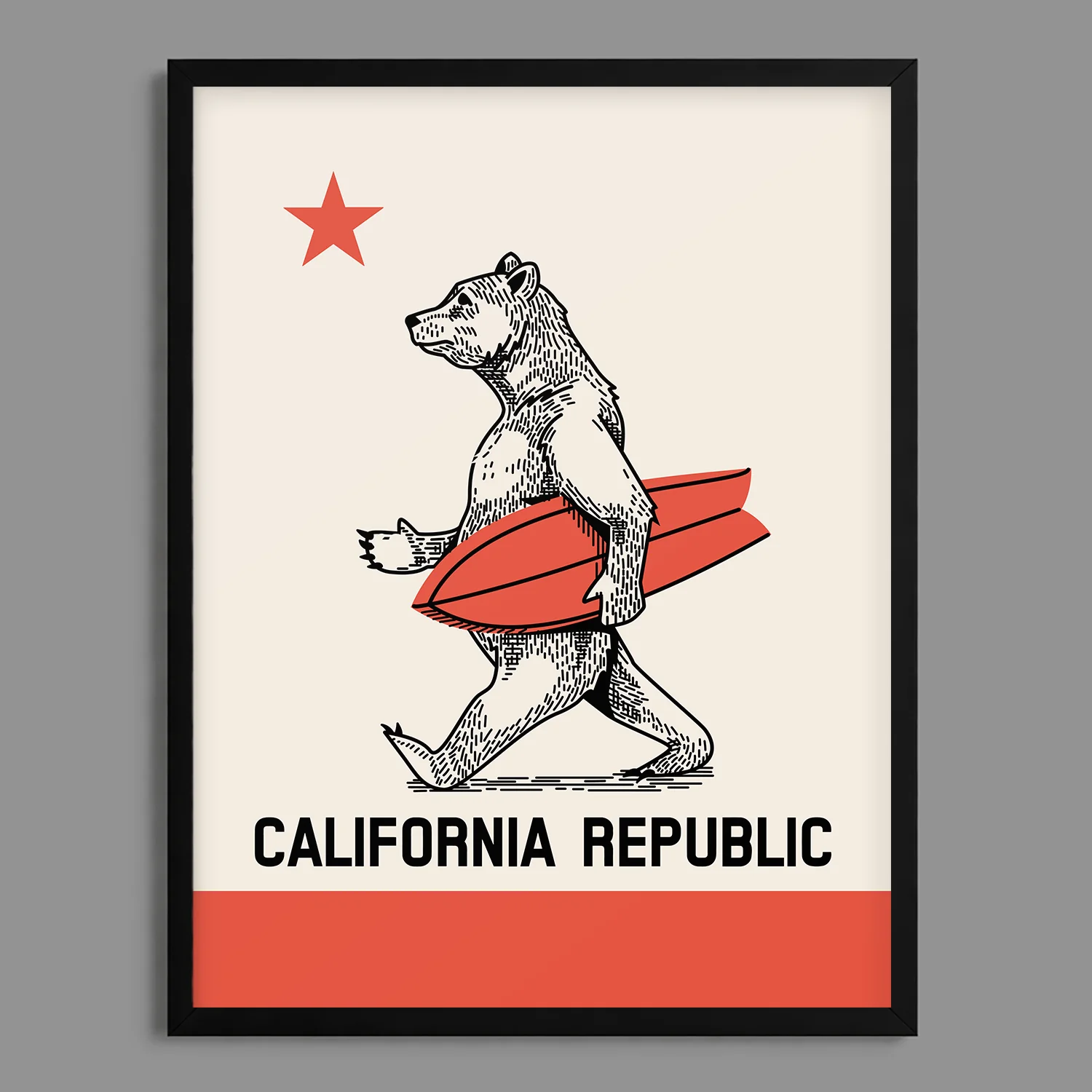 California Bear Print - Image 3
