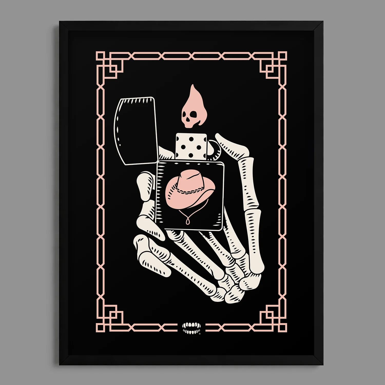 Cowboy Lighter Skull Print - Image 4
